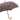 Large Striped Umbrella with Chestnut Handle - Stylish and Durable Protection - Tiegent