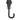 Grey Mini Chevron Umbrella with Classic Black Leather Handle - Tiegent