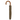 Chestnut Wood Handle Mens Classic Folding Umbrella - Stylish Durable Rain Protection - Tiegent