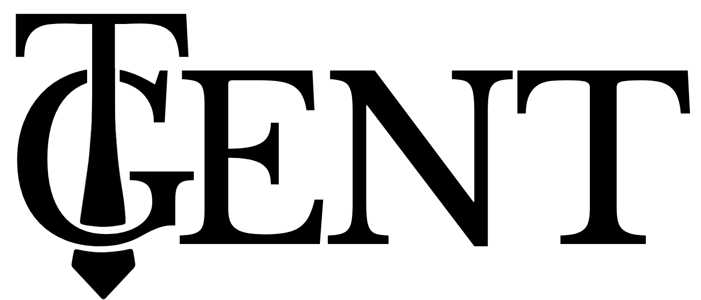 Black 'GENT' logo on a white background