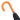 Umbrella with Stylish Tie Print Orange Leather Handle - Tiegent