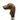 Brown Striped Umbrella with Dog Handle - Chic Rain Protection for Pet Lovers - Tiegent