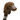 Brown Striped Umbrella with Dog Handle - Chic Rain Protection for Pet Lovers - Tiegent