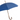 Navy Umbrella with Gorse Wood Handle - Elegant Wooden Stick Design for Stylish Protection - Tiegent