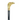 24K Gold-Plated Walking Stick with Chic Eagle Design and Red Stone Accent - Tiegent