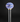 24K Gold-Plated Walking Cane with Elegant Blue Knob Handle - Tiegent