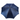 Navy Blue Studded Umbrella with Silver Skull Handle - Tiegent