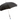 Elegant Black Umbrella with Luxurious Blue Gem Handle - Tiegent