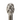 Silver Mastiff Dog Handle Black Umbrella - Classic Canine Design - Tiegent