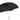 Silver Mastiff Dog Handle Black Umbrella - Classic Canine Design - Tiegent