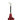 Red Umbrella with Enameled White Bear Handle - Stylish Unique Design - Tiegent