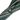 Green Striped Umbrella with Duck Handle Comfortable Acetate Grip - Tiegent