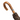 Geometric Jacquard Umbrella with Stylish Chestnut Handle - Tiegent