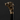 Decorative walking cane with a detailed bear head handle on a black background