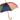 Bespoke Multicolor Umbrella with Solid Chestnut Handle and Shaft - Tiegent