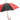 Solid Chestnut Red Black Umbrella - Stylish and Durable Rain Protection - Tiegent