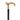 Shiny Metal Walking Stick - Classic Designer Style for Elegant Mobility - Tiegent