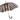 Chestnut Striped Umbrella with Stylish Knob End - Perfect for Rain or Shine - Tiegent