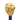 Blue Umbrella with Gold Lion Handle Protective Case - Elegant and Stylish - Tiegent