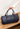 Dark Blue Full-Grain Leather Weekend Travel Bag - Handmade Luxury Design - Tiegent