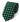 A green patterned necktie with a floral print