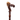 Wooden Folding Walking Cane with Skull and Ergonomic Grip - Tiegent