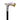 Victorian Style Folding Walking Cane – Silver Eagle and Crystal - Tiegent
