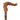 Unique Folding Wooden Cane – Santa Claus Hand-Carved Design - Tiegent