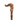 Unique Folding Wooden Cane – Santa Claus Hand-Carved Design - Tiegent