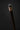 handcrafted ash wood walking cane ergonomic handle black lacquer shaft